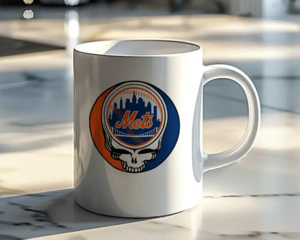 Grateful Dead - New York Mets Stealie 15 Ounce Coffee Mug - StealieShop